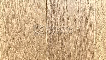 Engineered White Oak, Fuzion Demure, Elite, 6.5" x 3/4" <br> Color:  Faint Fable