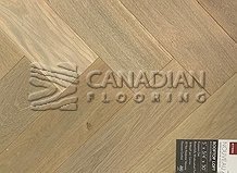 Engineered HerringboneWhite Oak, BIYORK 5.0" x 3/4" (4.0 mm) Color: Rooftop Loft
                                 Engineered Flooring Aurora