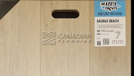 Luxury Vinyl Flooring, Aqua Plus Classic, NAF, 7.0 mm, Color: Sauble Beach