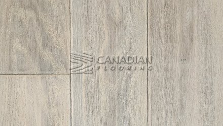 Engineered White Oak, Brand Surfaces,  6-1/2" x 3/4",   Color: Satin Snow Engineered flooring