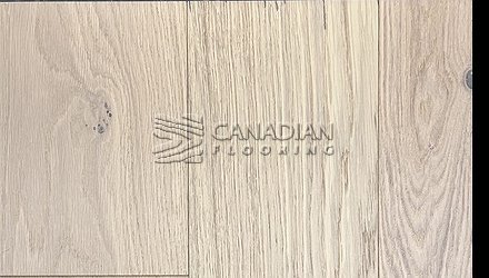 Engineered White Oak, Fuzion Demure, Elite, 6.5" x 3/4" <br> Color:  Quiet Quill