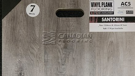 Luxury Vinyl Flooring, Aqua Plus Classic, NAF, 7.0 mm, Color: Santorini